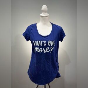 SALE! Navy Bloom Maternity Funny T-Shirt Size L EUC